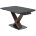 Стол BLANCO 160 MATT BLACK MARBLE SOLID CERAMIC / Орех, ®DISAUR 