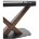 Стол BLANCO 160 MATT BLACK MARBLE SOLID CERAMIC / Орех, ®DISAUR 