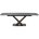 Стол BLANCO 160 MATT BLACK MARBLE SOLID CERAMIC / Орех, ®DISAUR 