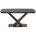 Стол BLANCO 160 MATT BLACK MARBLE SOLID CERAMIC / Орех, ®DISAUR 