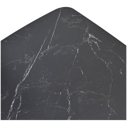 Стол BLANCO 160 MATT BLACK MARBLE SOLID CERAMIC / Орех, ®DISAUR 