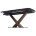 Стол BLANCO 160 MATT BLACK MARBLE SOLID CERAMIC / Орех, ®DISAUR 