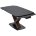 Стол BLANCO 160 MATT BLACK MARBLE SOLID CERAMIC / Орех, ®DISAUR 