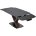 Стол BLANCO 160 MATT BLACK MARBLE SOLID CERAMIC / Орех, ®DISAUR 