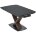 Стол BLANCO 160 MATT BLACK MARBLE SOLID CERAMIC / Орех, ®DISAUR 