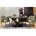 Стол BLANCO 160 MATT BLACK MARBLE SOLID CERAMIC / Орех, ®DISAUR 