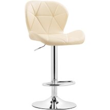 Барный стул Trio beige / chrome