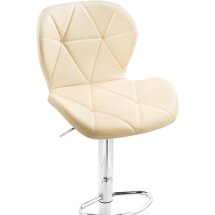 Барный стул Trio beige / chrome