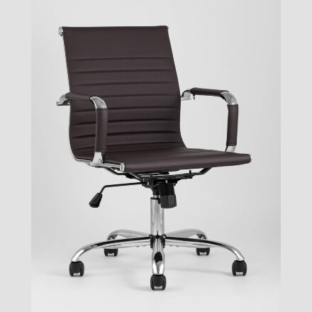 Кресло офисное TopChairs City S коричневое 