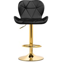 Барный стул Trio black / gold