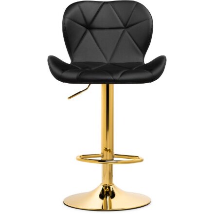 Барный стул Trio black / gold 