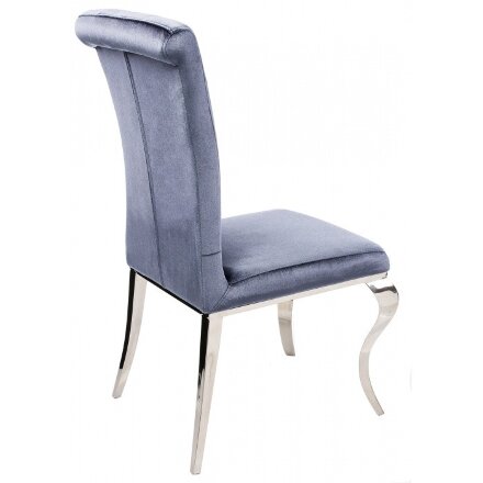 Стул на металлокаркасе Lund grey blue 