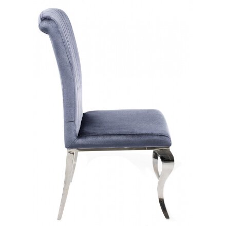 Стул на металлокаркасе Lund grey blue 