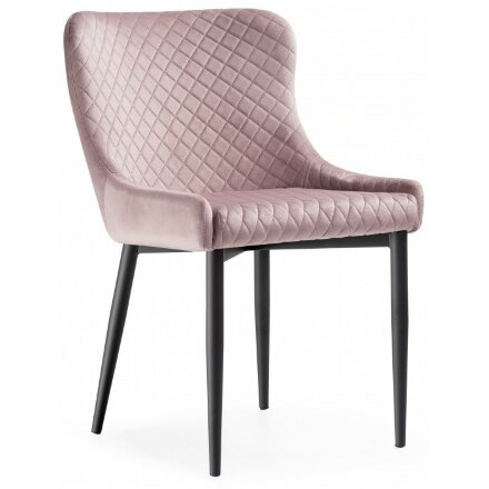 Стул на металлокаркасе Teo light purple / black 