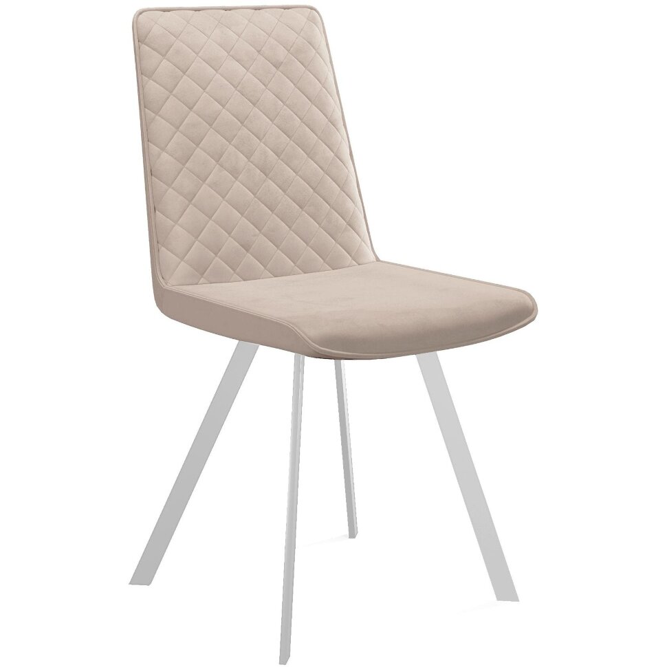 Стул DikLine 202 B03 BEIGE, ножки белые Стул DikLine 202 B03 BEIGE, ножки белые