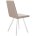 Стул DikLine 202 B03 BEIGE, ножки белые 