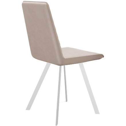 Стул DikLine 202 B03 BEIGE, ножки белые 