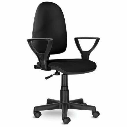 Кресло BRABIX &quot;Prestige Ergo MG-311&quot;, регулируемая эргономичная спинка, кожзам, черное, 531877 Черный