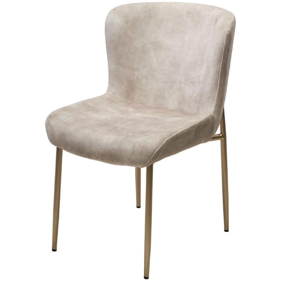 Стул MATTEO Beige color-021, велюр / золотой, ®DISAUR Стул MATTEO Beige color-021, велюр / золотой, ®DISAUR
