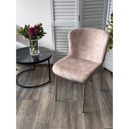 Стул MATTEO Beige color-021, велюр / золотой, ®DISAUR 