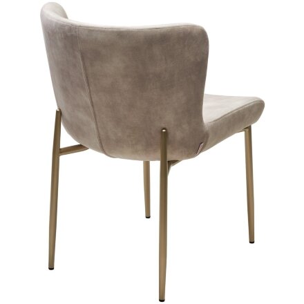 Стул MATTEO Beige color-021, велюр / золотой, ®DISAUR 