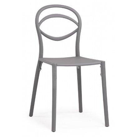 Пластиковый стул Simple gray 