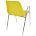Стул пластиковый на металлокаркасе Vicenza-4П YELLOW RAL 1016 Желтый
