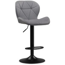 Барный стул Trio light gray / black