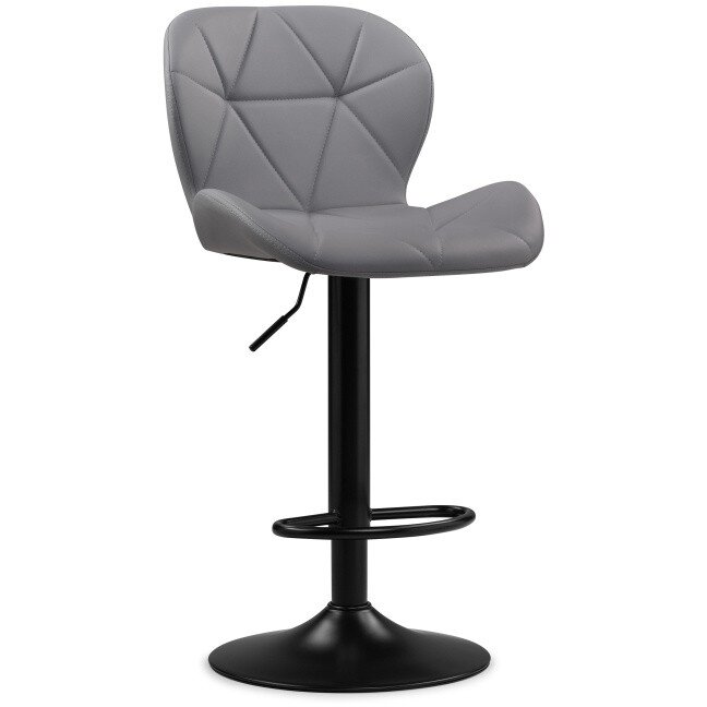 Барный стул Trio light gray / black Барный стул Trio light gray / black