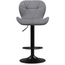 Барный стул Trio light gray / black