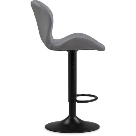 Барный стул Trio light gray / black 