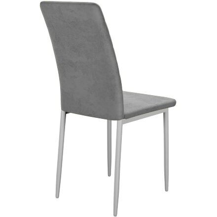 Стул DikLine ТЕКС каркас белый/ B22 GREY 