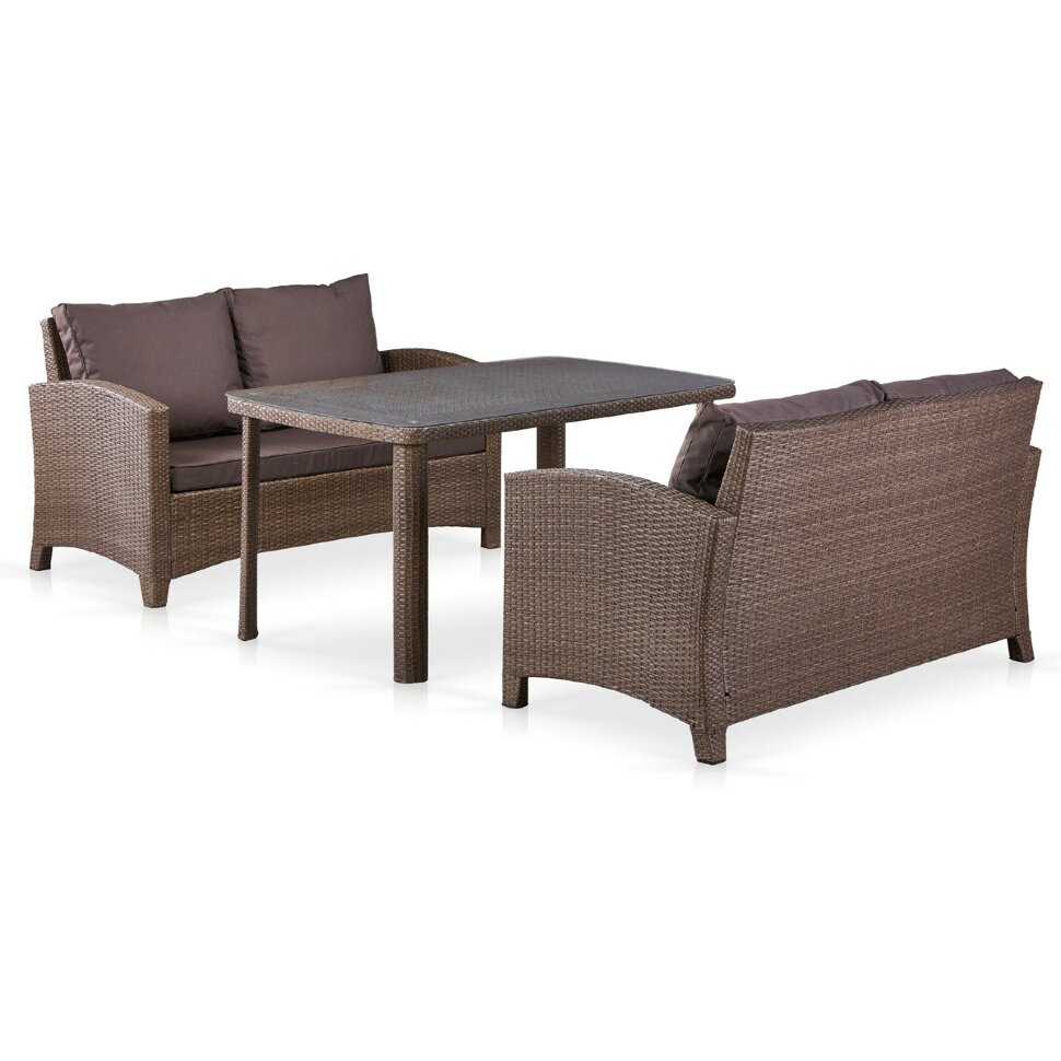 Комплект плетеной мебели T51A/S58A-W773 Brown Комплект плетеной мебели T51A/S58A-W773 Brown
