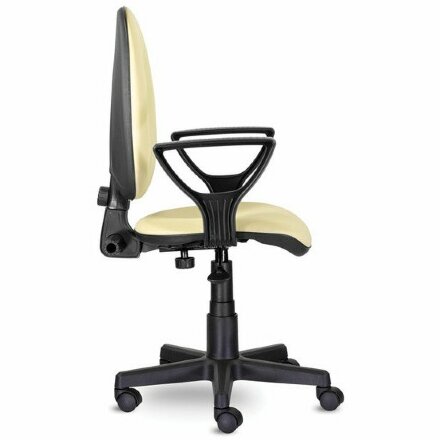 Кресло BRABIX &quot;Prestige Ergo MG-311&quot;, регулируемая эргономичная спинка, кожзам, бежевое, 531878 Бежевый