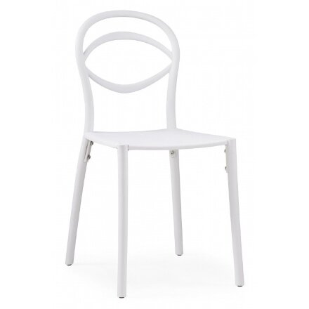 Пластиковый стул Simple white 