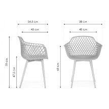 Пластиковый стул Rikon black / wood