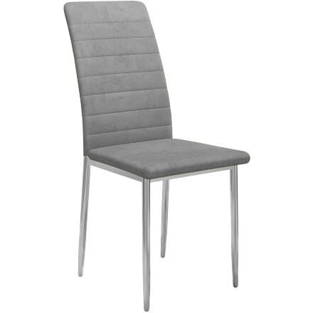 Стул DikLine ТЕКС каркас хром/ B22 GREY 