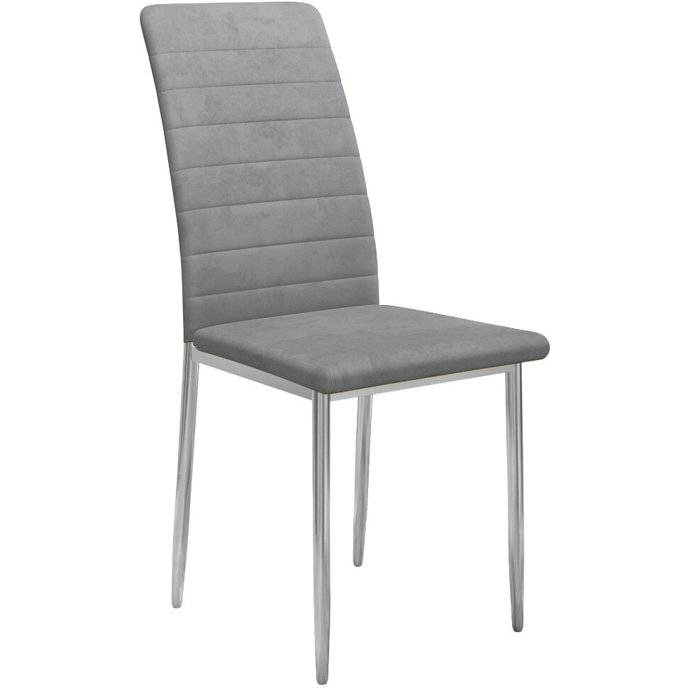 Стул DikLine ТЕКС каркас хром/ B22 GREY Стул DikLine ТЕКС каркас хром/ B22 GREY