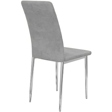 Стул DikLine ТЕКС каркас хром/ B22 GREY 