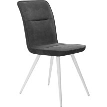 Стул DikLine 208 B28 ANTRACITE, ножки белые