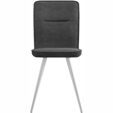 Стул DikLine 208 B28 ANTRACITE, ножки белые 
