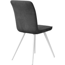 Стул DikLine 208 B28 ANTRACITE, ножки белые