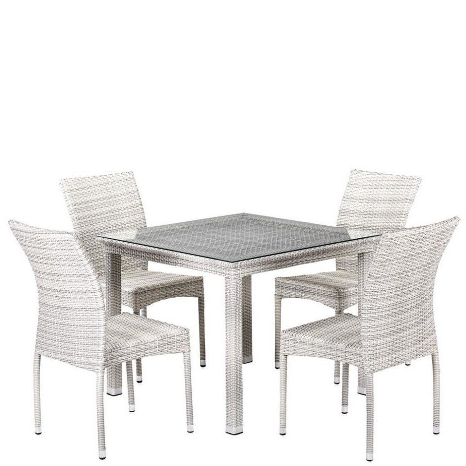 Комплект плетеной мебели T257C/Y380-W85-90x90 4Pcs Latte Комплект плетеной мебели T257C/Y380-W85-90x90 4Pcs Latte