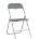 Стул складной Stool Group Джек серый, механизм складывания, экокожа, хром 