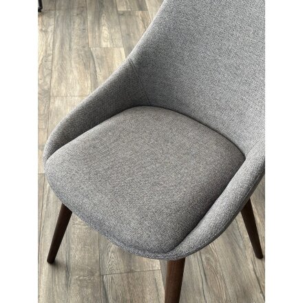 Стул DANIEL Grey Lena-450, ткань / орех, ®DISAUR 