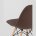 Стул Eames Style DSW коричневый (разборный каркас) 