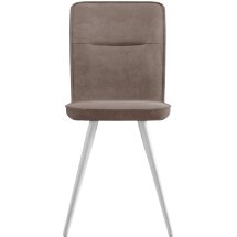 Стул DikLine 208 B5 LATTE, ножки белые