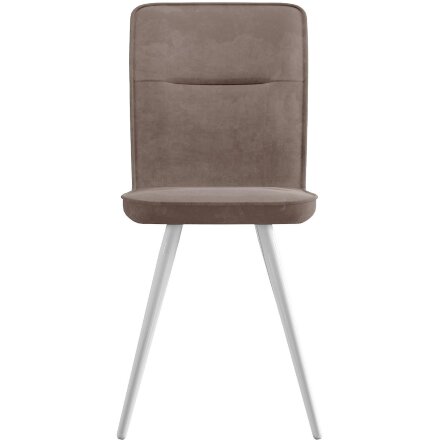 Стул DikLine 208 B5 LATTE, ножки белые 