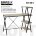 Стол на металлокаркасе BRABIX &quot;LOFT CD-004&quot;, 1200х535х1110 мм, 3 полки, цвет дуб натуральный, 641220 