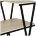 Стол на металлокаркасе BRABIX &quot;LOFT CD-004&quot;, 1200х535х1110 мм, 3 полки, цвет дуб натуральный, 641220 